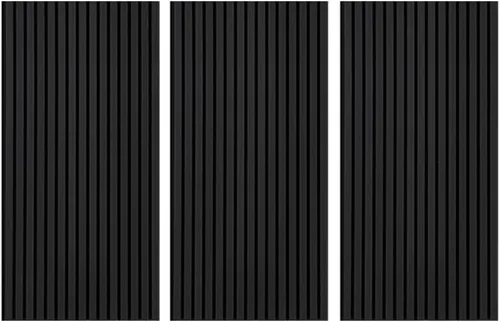 Miniatura 14 de Paneles acústicos de pared acústicos, paneles grandes insonorizados, panel de absorción de sonido acanalado 3D con acabado de madera, tratamiento