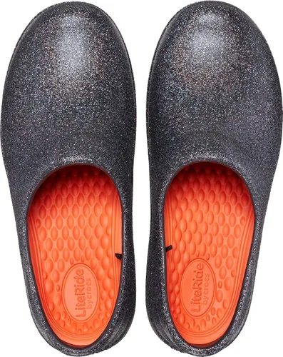 Miniatura 4 de Crocs Zuecos Neria Pro II para mujer, zapatos de trabajo antideslizantes, Negro