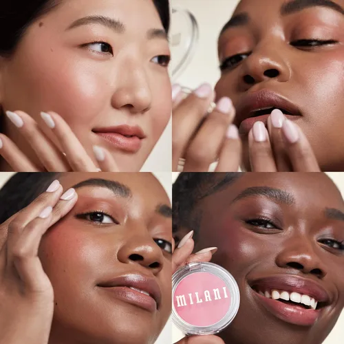 Miniatura 5 de Milani Maquillaje Rubor – Rubor en crema Cheek Kiss para mejillas, color cremosa a gel y tinte labial, color natural brillante, hidratante
