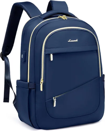 Miniatura 11 de LOVEVOOK - Mochila de computadora portátil para mujer, bolsa de 15.6 pulgadas delgada con compartimento separado para la computadora para el trabajo