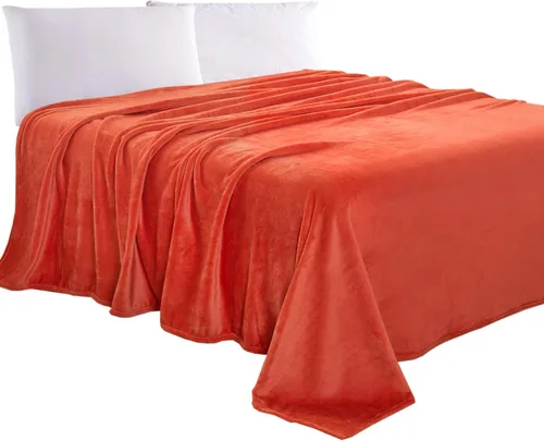 Miniatura 44 de Elegant Comfort Manta de Lujo con Sensación de Terciopelo, Manta Ligera para Todas las Estaciones, Ultra Suave, de Felpa de Forro Polar de Franela