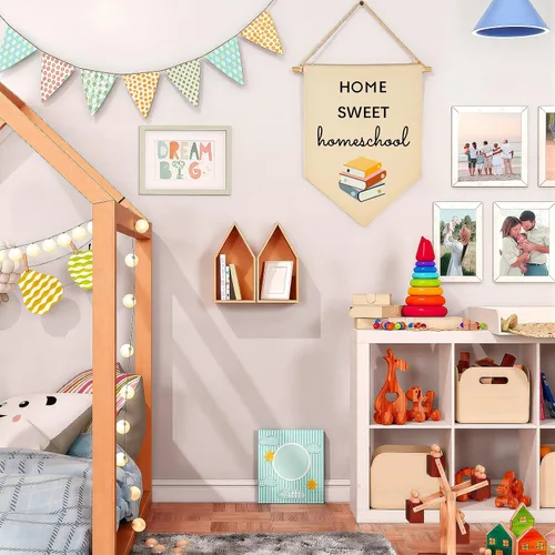 Miniatura 2 de Home Sweet Homeschool - Arte de pared inspirador para sala de lectura, decoración de bandera positiva para el hogar, estudio, sala de aprendizaje