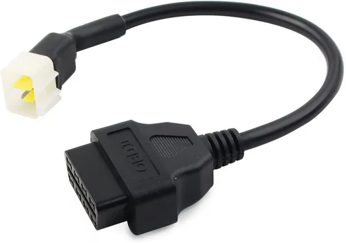 Miniatura 4 de 6Pins OBD2 motocicleta escáner herramienta de diagnóstico adaptador adaptador de cable, cable lector de código para Delphi