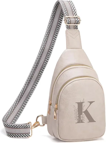 Miniatura 90 de Viverte Bolsas Cruzadas para Mujeres Bolso de Hombro Inicial Riñoneras Personalizadas Regalos para Mamá Mujer Esposa