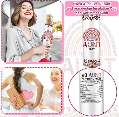 Miniatura 12 de Silkfly Set de 3 piezas de la mejor abuela del mundo para mujeres, regalos de cumpleaños, día de la madre, regalo de cumpleaños, vaso de acero