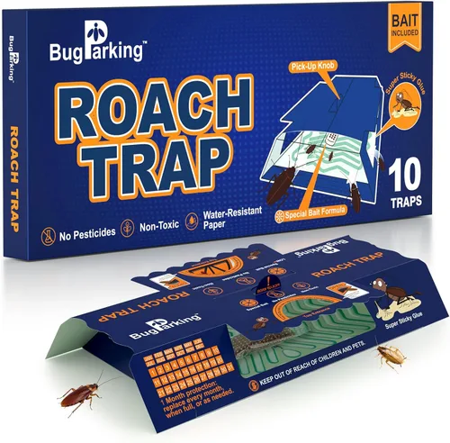 Trampas para cucarachas para interiores, trampas de pegamento adhesivo para cucarachas, trampas para cucarachas, trampas para interiores y casas (10