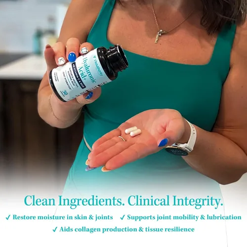 Miniatura 3 de Vitauthority Cápsulas de ácido hialurónico con MSM y vitamina C 120 mg de hialuronato de sodio Hidratación de la piel, elasticidad y apoyo