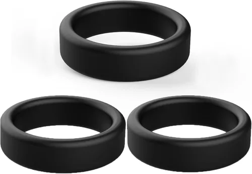 Miniatura 10 de Anillo de pene masculino, anillo para el pene eyaculación de retardo, escroto, anillos para hombre, juguete sexual de silicona para hombres