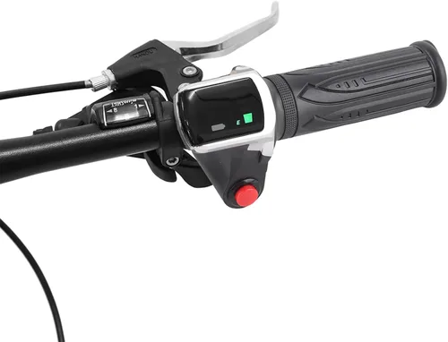 Miniatura 6 de Juego de empuñaduras de acelerador de pantalla LCD impermeable para bicicletas eléctricas, scooters coches (36 V) montaje de manillar duradero