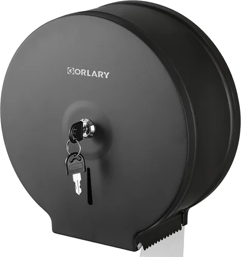 Miniatura 8 de Dispensador de papel higiénico gigante comercial con estante, soporte de rollo de acero inoxidable para montaje en pared, dispensadores de papel