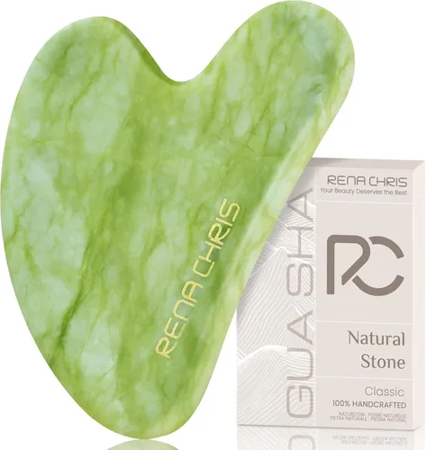 Miniatura 10 de Rena Chris Herramientas Gua Sha Faciales: Herramienta Guasha Natural de Obsidiana para Terapia de Acupuntura Facial, Masajador Facial para Esculpir