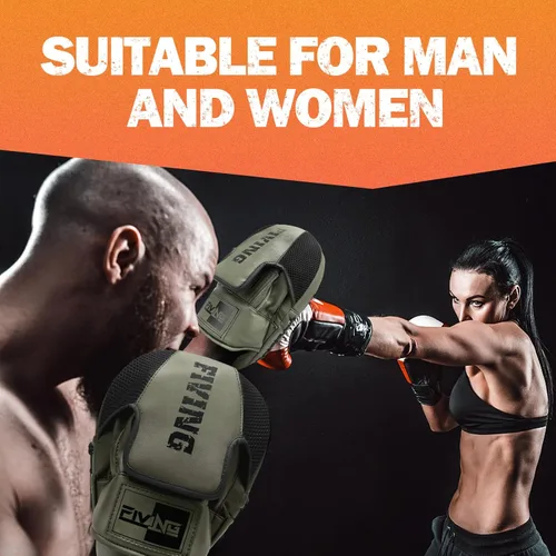 Miniatura 6 de Almohadillas de boxeo para hombres, mujeres y niños, manoplas de cuero para artes marciales, entrenamiento de boxeo, manoplas curvadas para karate