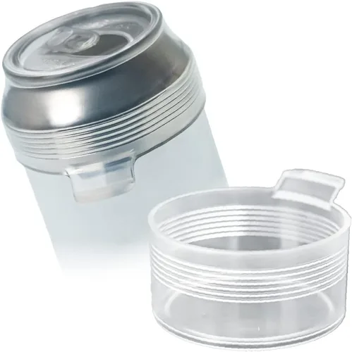 Mochi a girl, Redrink, paquete de 2 tapas de silicona flexible para latas, tapón de tapa de soda transparente, para latas de alimentos y tarros, sin