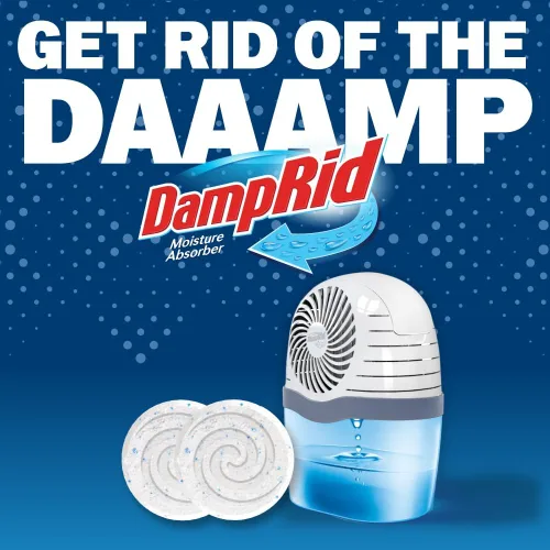 Miniatura 8 de DampRid Absorbedor de humedad reutilizable con 4 tabletas de gota, sin fragancia, 15.8 onzas, atrae y atrapa el exceso de humedad y elimina
