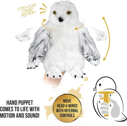 Miniatura 8 de The Noble Collection Marioneta de peluche interactiva electrónica Hedwig