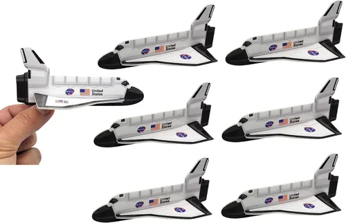 Zugar Land Planeadores de espuma para transbordadores espaciales (5 pulgadas), juguetes voladores Cosmos para el espacio exterior. Avión Fun Jet (48