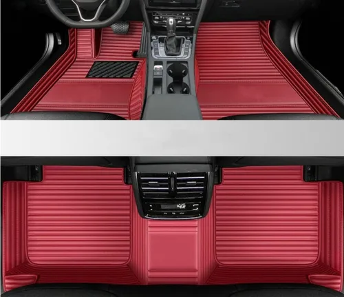 Miniatura 13 de Tapetes de cuero para automóvil con protección para todo tipo de clima personalizados para autos sedán, SUV y deportivos, tapete impermeable
