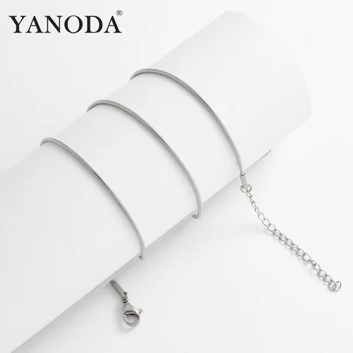 Miniatura 3 de YANODA Collar de espiga para mujer, collares de oro de 14 quilates para mujer, delicado collar de oro en capas para mujer, collar de cadena