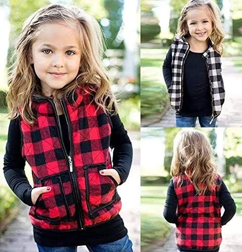 Miniatura 2 de Chaleco para bebé niña y niño, ropa de otoño e invierno, chaleco de sherpa, sin mangas, chaqueta para niños