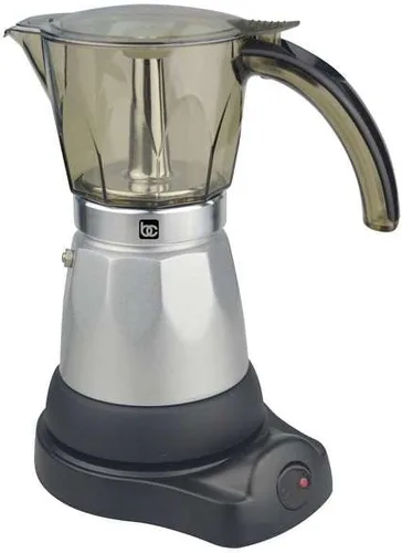 Miniatura 2 de BC-90264 - Cafetera eléctrica de 6 tazas, transparente y plateado