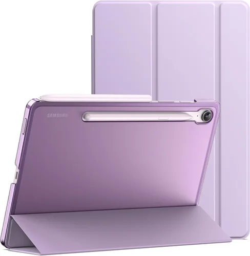 Miniatura 11 de JETech Funda para Samsung Galaxy Tab S10 Lite / S10 FE / S9 FE de 10.9 pulgadas, funda protectora delgada y translúcida con soporte trasero de tres