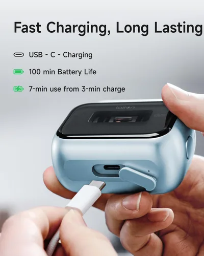 Miniatura 7 de Laifen P3 Pro - Afeitadora eléctrica de 3 cuchillas, motores lineales duales de alta velocidad, 12,000 cortes/minuto, tiempo de funcionamiento