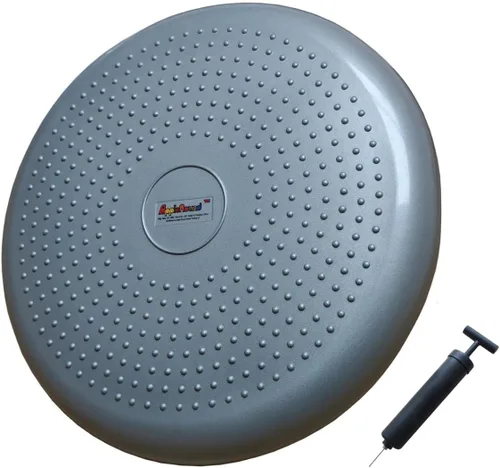 Miniatura 8 de AppleRound Cojín de balanceo inflable con bomba manual, tabla de estabilidad de aire (extra gruesa), disco de equilibrio para adultos, asiento