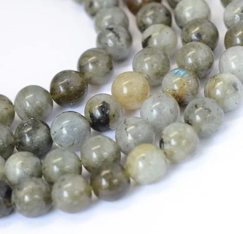 Miniatura 8 de KISSITTY 235 hebras de cuentas de seda negra natural esmerilada de 0.315 pulgadas / 0.315 pulgadas, cuentas de cristal de piedras preciosas mixtas