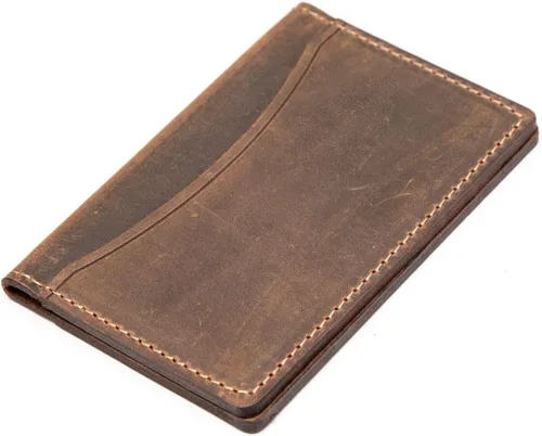 Miniatura 55 de Carteras de cuero genuino hechas a mano, tarjeteros minimalistas y fundas para pasaporte, regalo hecho a mano