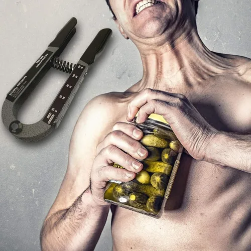 Miniatura 5 de Stovall - Entrenador de fuerza de agarre ajustable Ejercitador profesional de terapia física Ejercitador de mano de rehabilitación
