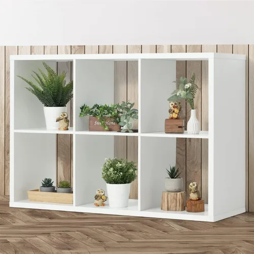 Miniatura 12 de Fencer Wire Estante organizador de almacenamiento de 6 cubos con borde exterior extragrueso, divisor de estante de almacenamiento abierto de 13