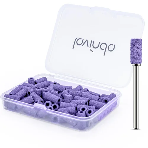 Miniatura 18 de Lavinda Brocas para taladro de uñas de 3/32 pulgadas de fácil remoción para bandas de lijado, mandril pequeño profesional de acero inoxidable de 3.1