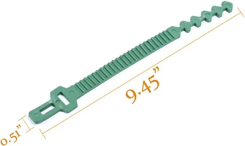 Miniatura 5 de 8 bandas de soporte para estacas de árbol, correas de árbol para estacas, entrelazado ajustable resistente, reutilizables, para plantas de jardín
