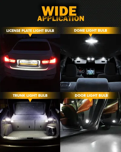 Miniatura 7 de Auxbeam Bombillas LED mejoradas B1-T10 serie 194