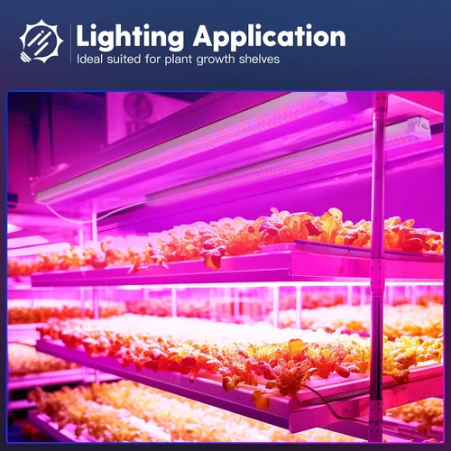 Miniatura 7 de FREELICHT Paquete de 2 luces LED de crecimiento de 4 pies, 40 W (equivalente a 250 W), rojo azul (660 nm+460 nm) luz de crecimiento de espectro