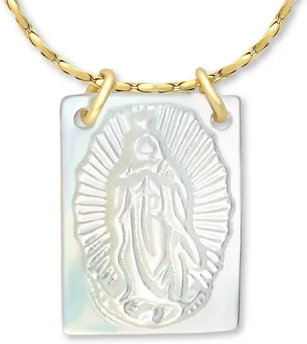 Miniatura 18 de Collar con Escapulario Católico - Escapulario de la Virgen del Carmen - Colgante de la Virgen María - Joyería de Escapularios Católicos