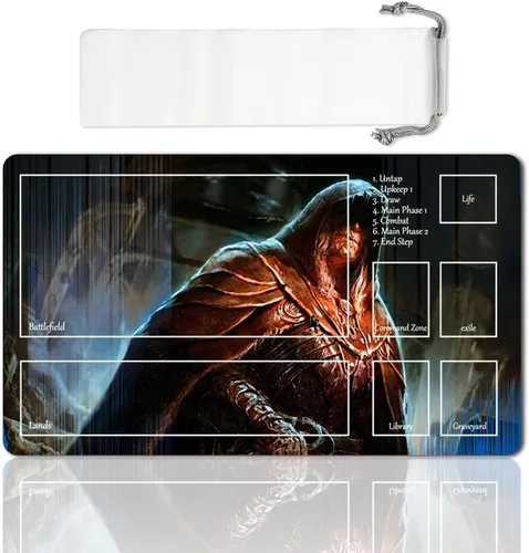 Miniatura 18 de Juego de mesa MTG Playmat Games Tamaño 60X35 cm CCG Compatible para TCG RPG CCG Play Mats (Ajani Steadfast-Zone)