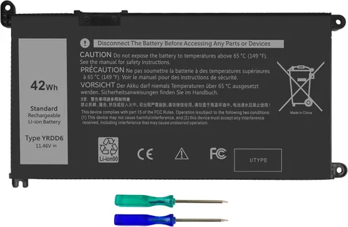 Batería de repuesto YRDD6 1VX1H para Dell Inspiron 5482 5485 7586 3583 5491 5591 5481 3310 2n1 5593 5584 3493 3793 3582 5581 5590 3584 5493 5585