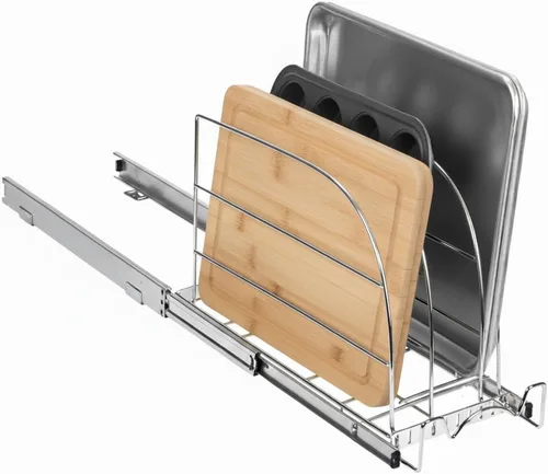 Miniatura 5 de HOLDN' STORAGE Organizador extraíble para utensilios de horno, tabla de cortar y bandejas, divisores ajustables, resistente, garantía limitada