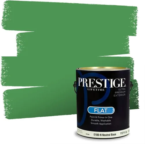 Miniatura 228 de PRESTIGE Pintura exterior e imprimación en uno, aloe, plano, 1 galón