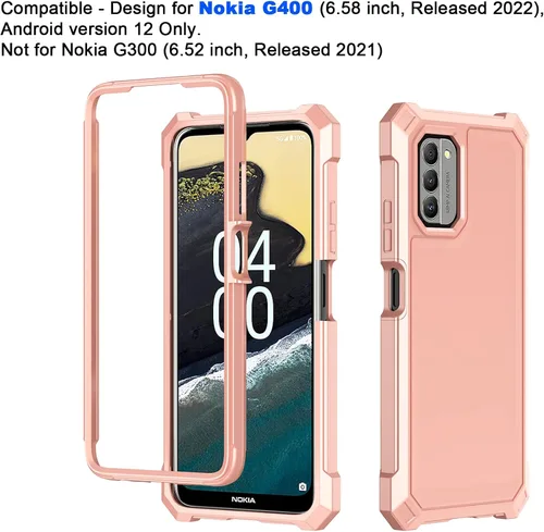 Miniatura 2 de Ailiber Funda para Nokia G310, Nokia G310 con protector de pantalla, protección de estructura de 2 capas, esquinas que absorben los golpes, Esquinas