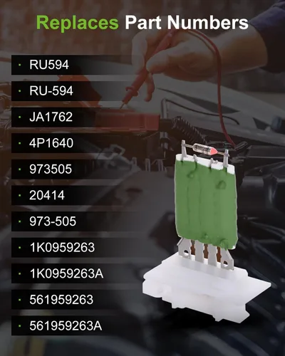 Miniatura 5 de SCITOO Regulador de Resistencia del Ventilador del Sistema de Climatización para 2006-2008 para Audi A3, 2009-2012 para Volkswagen CC, 2007-2016