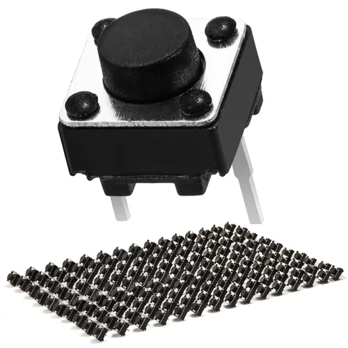 Miniatura 13 de Chanzon Interruptor de botón táctil táctil 0.236x0.236 x0.169 in Micro Momentary Tact Switch 2 pin 20 unids SPST Interruptores pulsadores