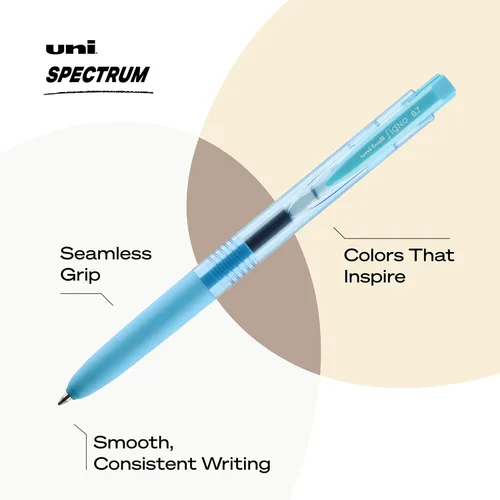 Miniatura 3 de Uniball Spectrum - Bolígrafos de gel retráctiles, punta media (0.028 in), tinta surtida, paquete de 12