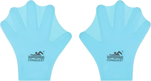 Miniatura 7 de M METERXITY Guantes de natación de silicona, guantes de natación con malla tipo rana de dedo, guantes de entrenamiento de natación, resistencia al