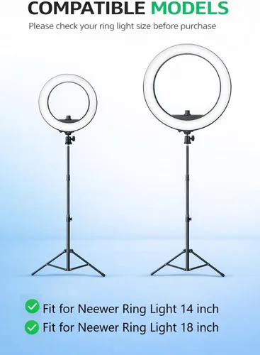 Miniatura 3 de Superer Cargador de 15 V apto para cable de alimentación de luz de anillo Neewer – Ajuste para Neewer Photo Studio Ring Light de 14 pulgadas y 18