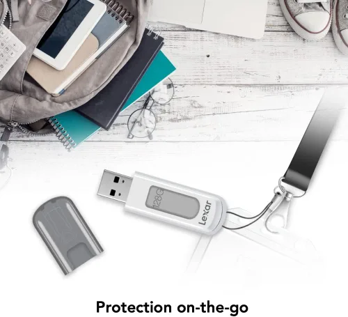 Miniatura 3 de Lexar JumpDrive V1000 - Paquete de 3 unidades flash USB 3.2 Gen 1 de 32 GB para expansión de almacenamiento y respaldo, lectura de hasta 100 MB/s