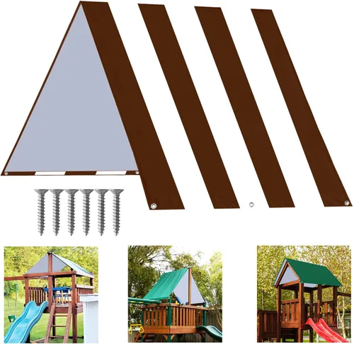 Miniatura 15 de ABCCANOPY Juego de lona de repuesto de 43 x 90 pulgadas para parques infantiles, pantallas de sombra (borgoña/blanco)