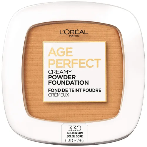 Miniatura 19 de L'Oréal Paris Age Perfect Creamy Powder Foundation Compact, 350 Classic Tan, 0.31 onzas Tan clásiico