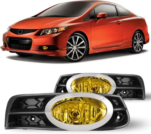 Miniatura 5 de CPW Conjunto de luces antiniebla OEM para Honda Civic 2012 2013 Coupe de 2 puertas, proyector de conducción de conductor y pasajero, repuesto